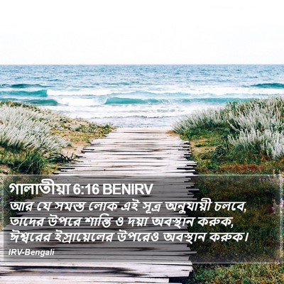 গালাতীয়া 6:16 BENIRV Bible Verse Image