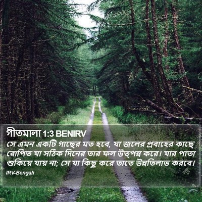 গীতমালা 1:3 BENIRV Bible Verse Image