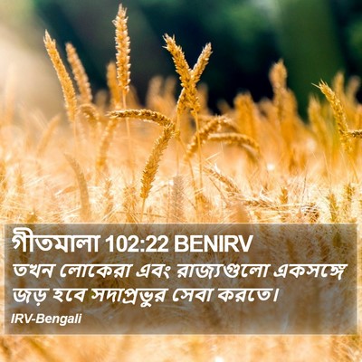 গীতমালা 102:22 BENIRV Bible Verse Image