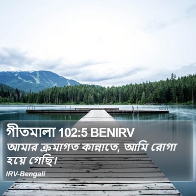 গীতমালা 102:5 BENIRV Bible Verse Image