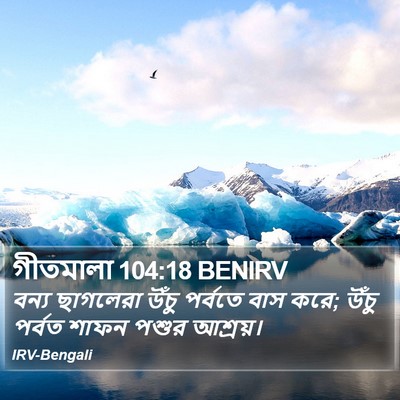 গীতমালা 104:18 BENIRV Bible Verse Image