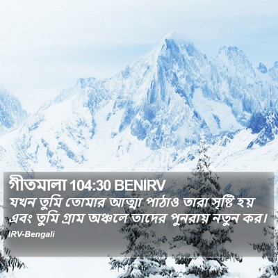গীতমালা 104:30 BENIRV Bible Verse Image
