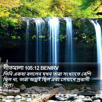 গীতমালা 105:12 BENIRV Bible Verse Image