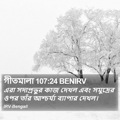 গীতমালা 107:24 BENIRV Bible Verse Image