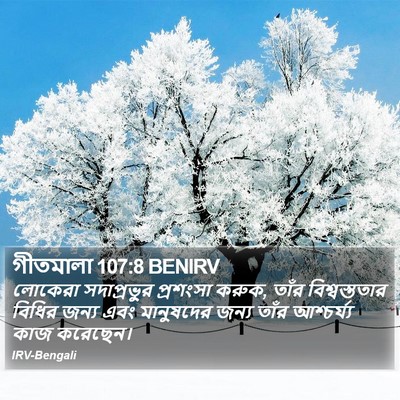 গীতমালা 107:8 BENIRV Bible Verse Image