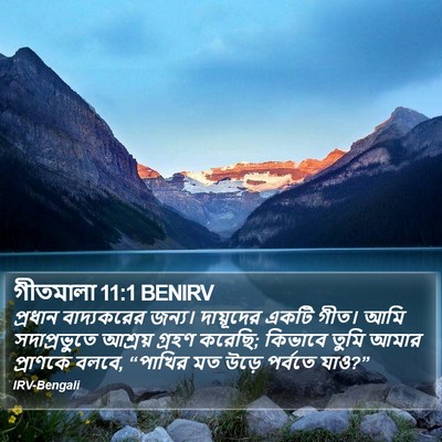 গীতমালা 11:1 BENIRV Bible Verse Image