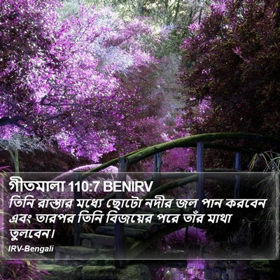 গীতমালা 110:7 BENIRV Bible Verse Image