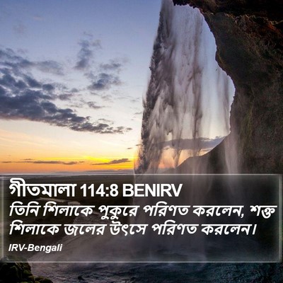 গীতমালা 114:8 BENIRV Bible Verse Image