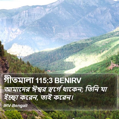 গীতমালা 115:3 BENIRV Bible Verse Image