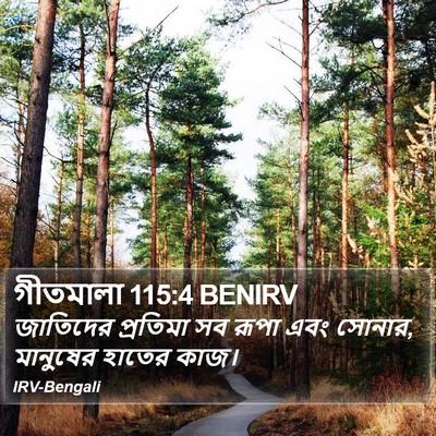 গীতমালা 115:4 BENIRV Bible Verse Image