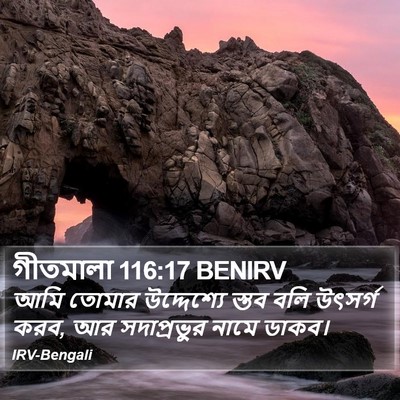 গীতমালা 116:17 BENIRV Bible Verse Image