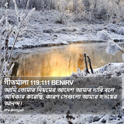 গীতমালা 119:111 BENIRV Bible Verse Image