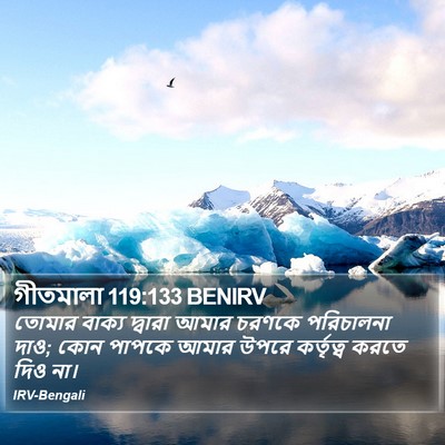 গীতমালা 119:133 BENIRV Bible Verse Image