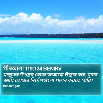 গীতমালা 119:134 BENIRV Bible Verse Image