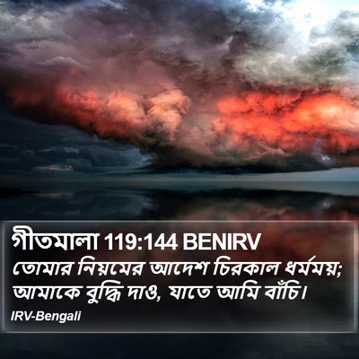 গীতমালা 119:144 BENIRV Bible Verse Image