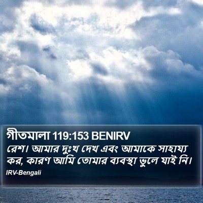 গীতমালা 119:153 BENIRV Bible Verse Image