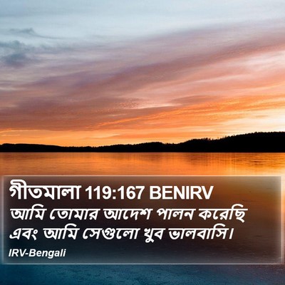 গীতমালা 119:167 BENIRV Bible Verse Image