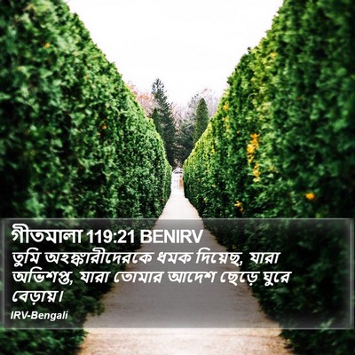 গীতমালা 119:21 BENIRV Bible Verse Image