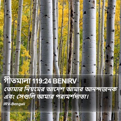 গীতমালা 119:24 BENIRV Bible Verse Image