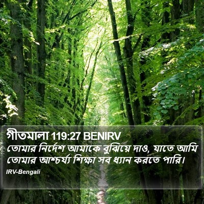 গীতমালা 119:27 BENIRV Bible Verse Image