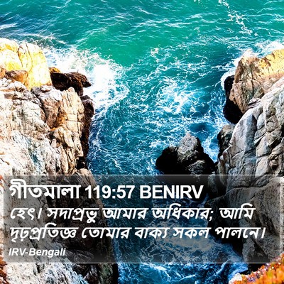 গীতমালা 119:57 BENIRV Bible Verse Image