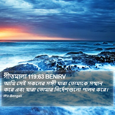 গীতমালা 119:63 BENIRV Bible Verse Image