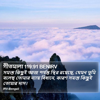 গীতমালা 119:91 BENIRV Bible Verse Image