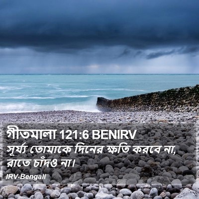 গীতমালা 121:6 BENIRV Bible Verse Image
