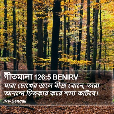 গীতমালা 126:5 BENIRV Bible Verse Image