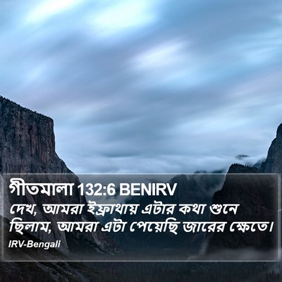 গীতমালা 132:6 BENIRV Bible Verse Image