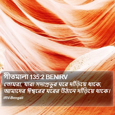 গীতমালা 135:2 BENIRV Bible Verse Image