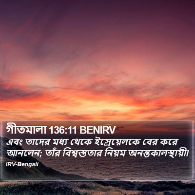 গীতমালা 136:11 BENIRV Bible Verse Image