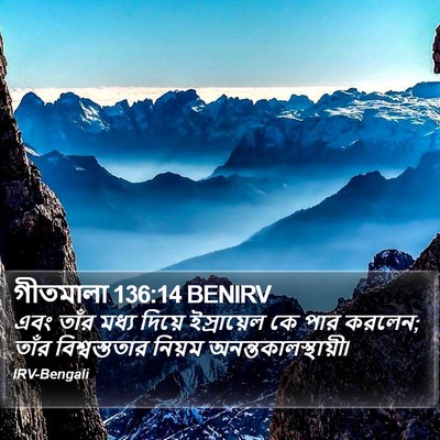 গীতমালা 136:14 BENIRV Bible Verse Image