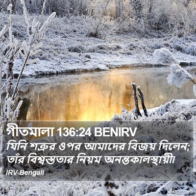 গীতমালা 136:24 BENIRV Bible Verse Image