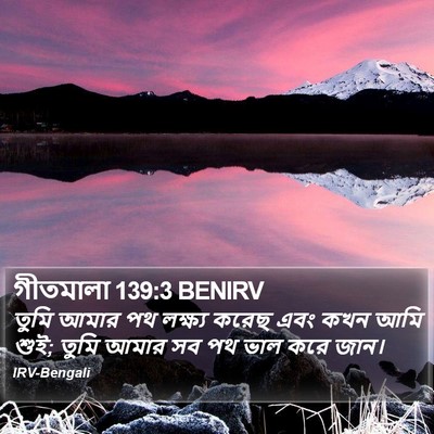 গীতমালা 139:3 BENIRV Bible Verse Image