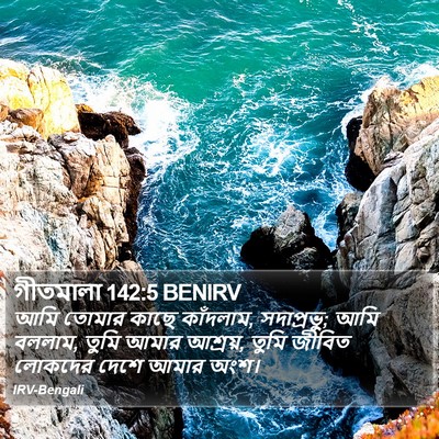 গীতমালা 142:5 BENIRV Bible Verse Image