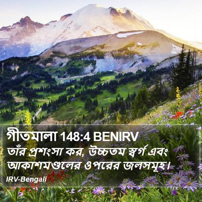 গীতমালা 148:4 BENIRV Bible Verse Image