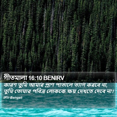 গীতমালা 16:10 BENIRV Bible Verse Image