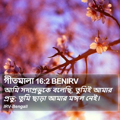 গীতমালা 16:2 BENIRV Bible Verse Image