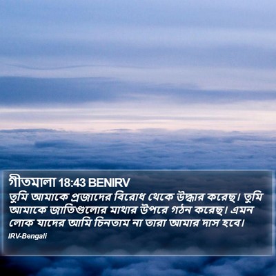 গীতমালা 18:43 BENIRV Bible Verse Image