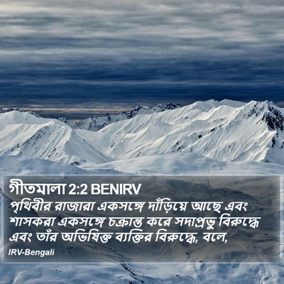 গীতমালা 2:2 BENIRV Bible Verse Image