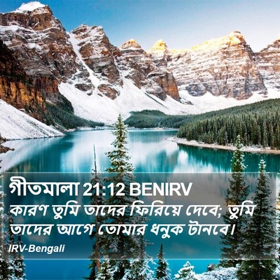গীতমালা 21:12 BENIRV Bible Verse Image
