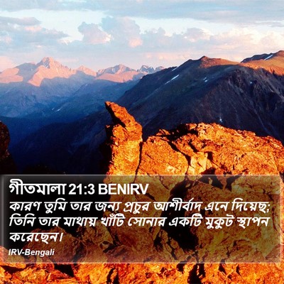 গীতমালা 21:3 BENIRV Bible Verse Image