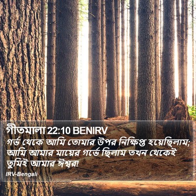 গীতমালা 22:10 BENIRV Bible Verse Image
