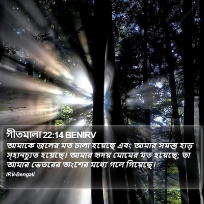 গীতমালা 22:14 BENIRV Bible Verse Image