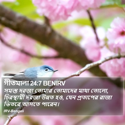 গীতমালা 24:7 BENIRV Bible Verse Image