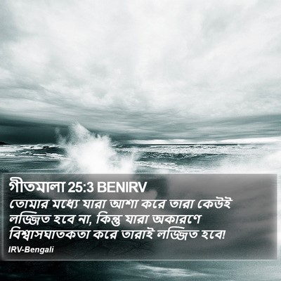 গীতমালা 25:3 BENIRV Bible Verse Image