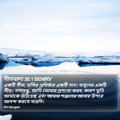 গীতমালা 30:1 BENIRV Bible Verse Image