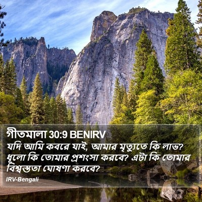 গীতমালা 30:9 BENIRV Bible Verse Image