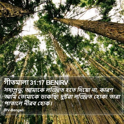 গীতমালা 31:17 BENIRV Bible Verse Image